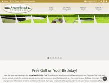 Tablet Screenshot of golfarrowheadnow.com
